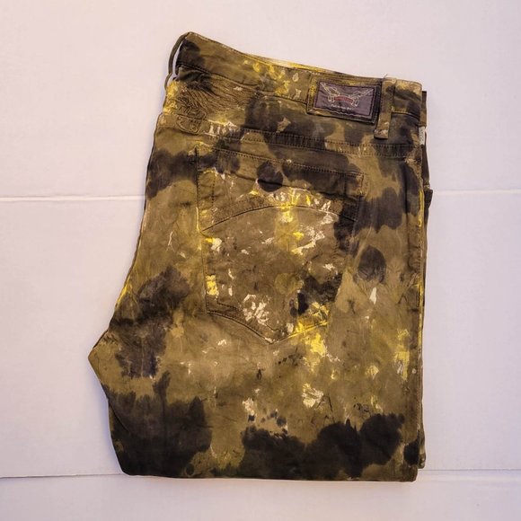 New Men's ROBIN'S JEAN sz 42 Marlon Straight Camo Jeans